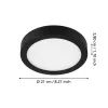 FUEVA 5 LED mennyezeti 16,2W 21cm 3000K@ dimmelhető, szabályozható fényerő