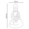 Szolár Buddha 1xLED 0,04W* H298mm A200mm
