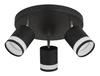LUCERO fekete matt spot 3xGX53 LED