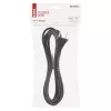 EMOS dugós csatlakozóvezeték H07RN-F 2x1,0mm2, fekete, 3m