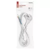 EMOS dugós csatlakozóvezeték H05VV-F 3x0,75mm2, fehér, 5m