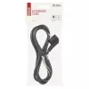 EMOS dugós csatlakozóvezeték H05VV-F 3x1mm2, fekete, 2m