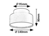 Ovidia,belt.menny. LED24W fekete