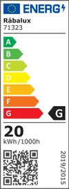 Ovidia,belt.menny. LED20W fekete