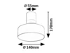 Ovidia,belt.menny. LED16W fehér