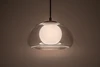 Elowenfügg.G9 5W,D25cm,átlátsz.