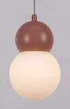 Gellia függ.G9 1x38W,D12cm,rózsa
