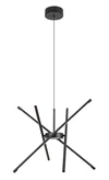 Henli2 függ. LED40W 66x66cmfekete