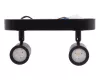 Fali spot kettes fekete 10W 3000/4000/6500K 2x345lm IP20