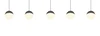 SENTA Függ. 5x5W LED5x800lm 3000K |
