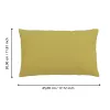 Párna 50X30cm sárga Iles@