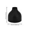 Fém váza 15,5cm O12,5cm fekete@