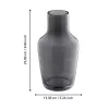 Üveg váza O13,5x25cm szürke @ Siranana