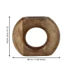 Dekor fa váza 22cm barna Melobody@