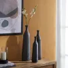 Fém váza 45cm szürke Fanambana@