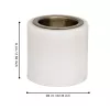 Gyertyatartó 6cm fehér/arany Rouyin@