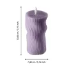 LED gyertya O7x15cm lila Otobe@