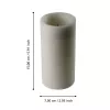 LED gyertya O7,5x15cm bézs Otobe@