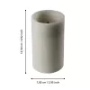 LED gyertyaO7,5x12,5cm bézs Otobe@