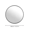 Tükör O40cm fekete Bani@