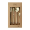 Evőeszköz készl 16 részes pezsgő@ Tegina