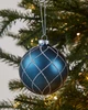 Karácsonyfagömb O8cm kék @