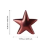 Csillag 17,7x4,5x16,4 piros @