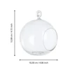 Függő dísz 12cm átlátszó @