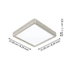 FUEVA-Z LED CCTmenny.IP44 21cm nikk
