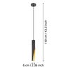 BARBOTTO LED függeszték GU10 1x4,5W fekete/arany