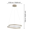 LED függ d550 36W 3000K 4500Lm