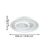 TIRIOLO LED menny ?380 21,2W 4000K