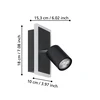 RIMBOCCHI 1 LED fali 1x7W 3000K 850Lm