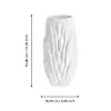 Kerámia váza 3D 35cm fehér Hongmao@ HONGMAO