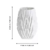 Kerámia váza 3D 25cm fehér Hongmao@ HONGMAO