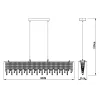 SCALA Függeszték króm@ 24W LED