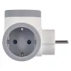 Adaptor 2x,1xUSB-A+1xUSB-C SCHUKO