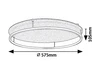 Farenzo belt.menny. LED40W, D57,5cm
