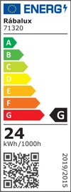 Ovidia,belt.menny. LED24W fekete