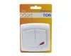 TON 105J csillárkapcsoló jelzőfényes fehér