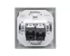 MV5 kettős RJ45-ös aljzat ezüst