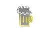 BEER falikar 1x5W LED |36cm -29,5cm