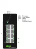 WAGO IPARI ECO SWITCH 8 PORT FEKETE