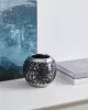 Váza O12x11cm fekete/ezüst Arroyito@
