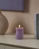 LED gyertya O7x10cm lila Otobe@
