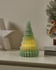 LED gyertya fenyőfa 19,5cm menta@