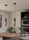 BARBOTTO LED függeszték GU10 1x4,5W fekete/arany