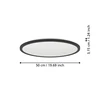ROVITO-R LED-CCT mennyezeti lámpa d:500 28,8W IP44