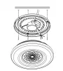 CAPASSO-C LED BLE RGB mennyezeti 17W