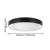 LAURITO LED menny 24W 49cm fekete@